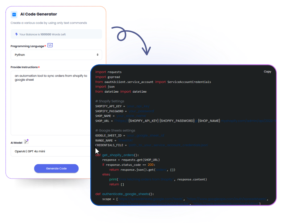 AI code