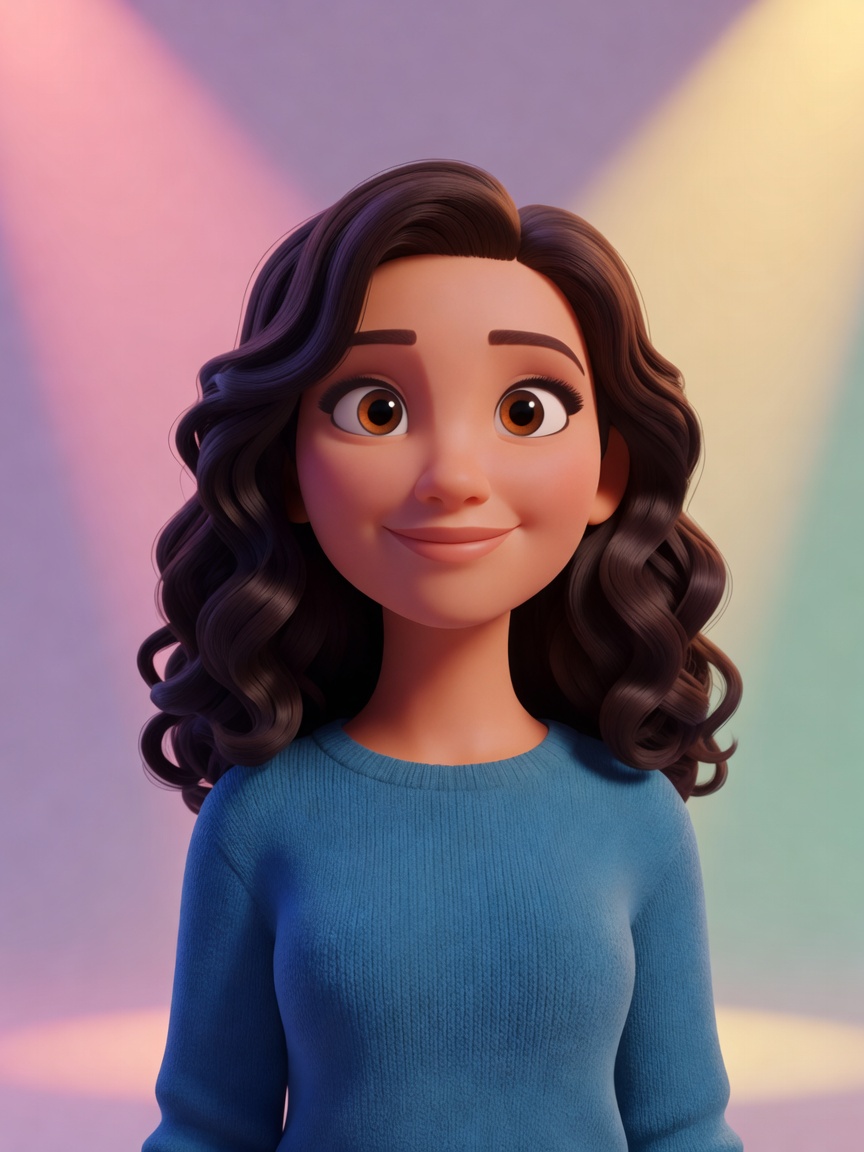 Ella Knox cartoon character portrait