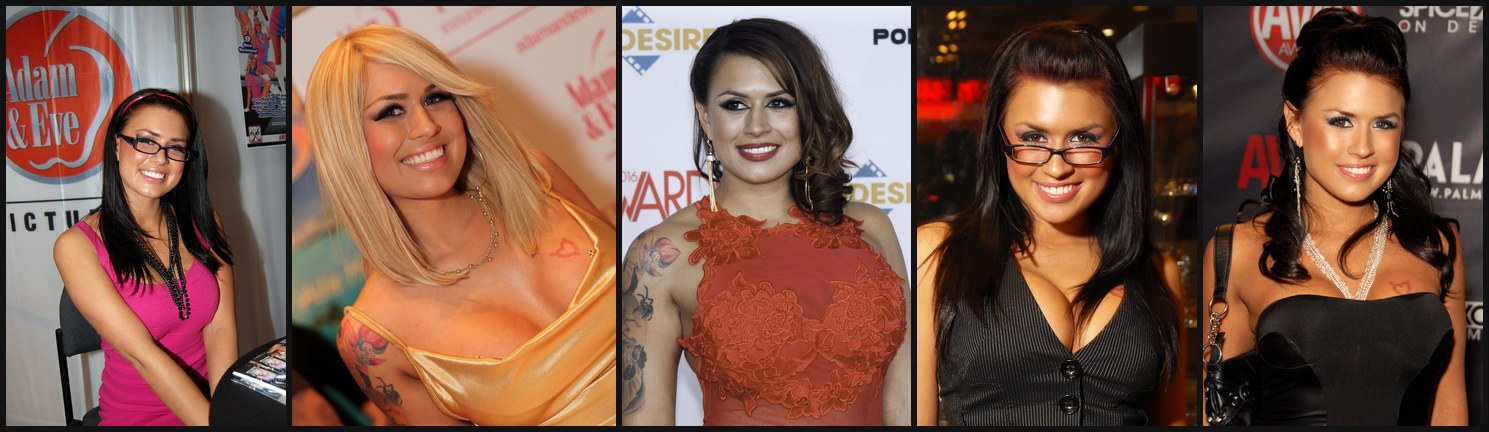 Eva Angelina photo collage (CC / public domain)