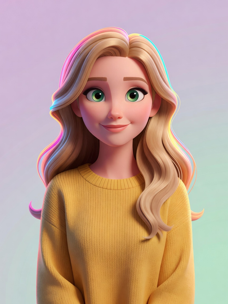 Janice Griffith cartoon character portrait