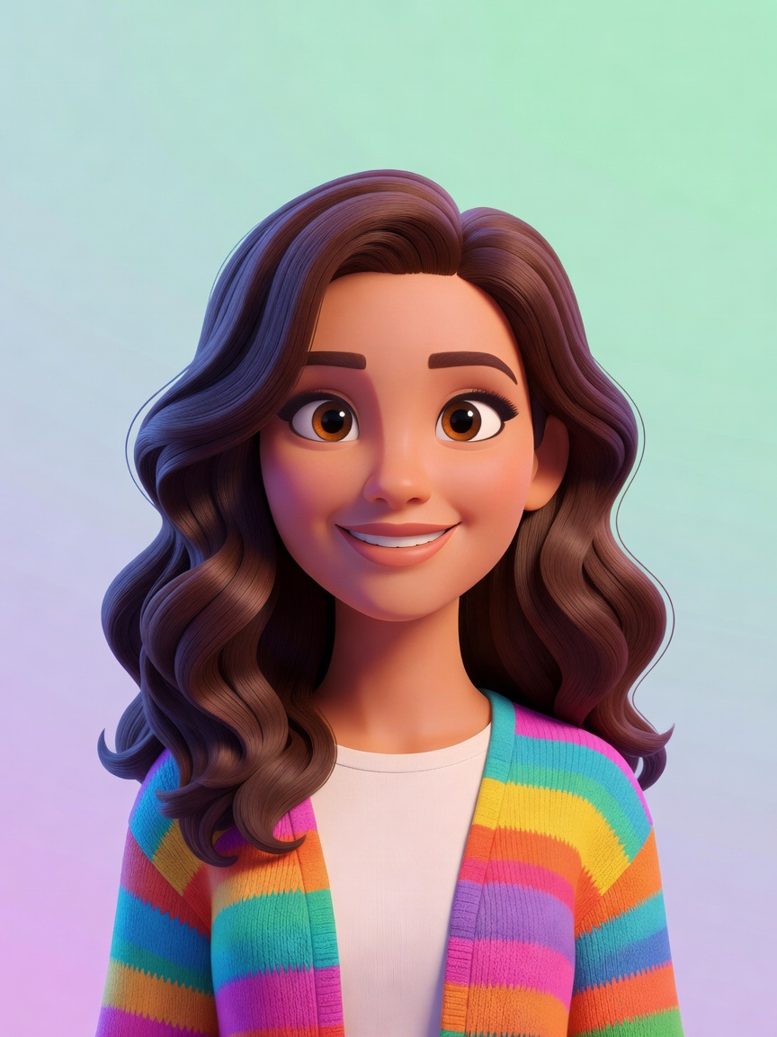Jessica Sodi cartoon character portrait