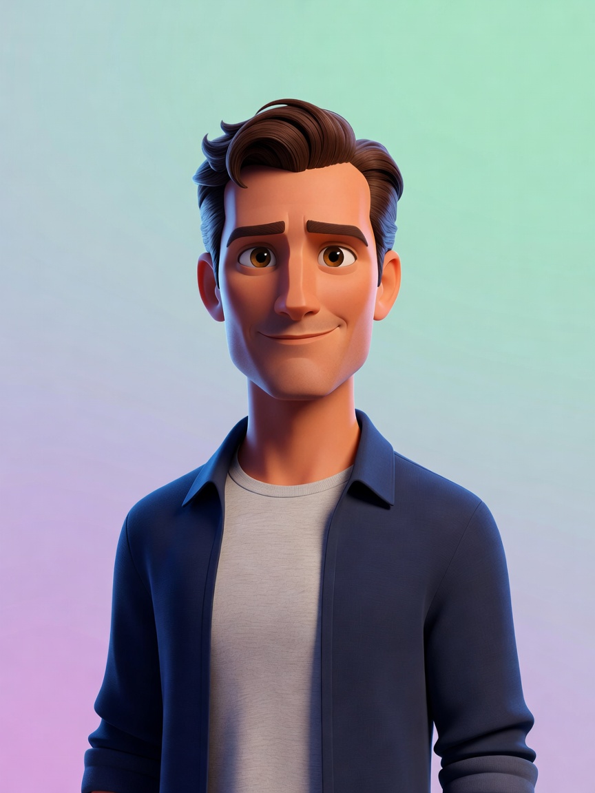 Johnny Rapid cartoon character portrait