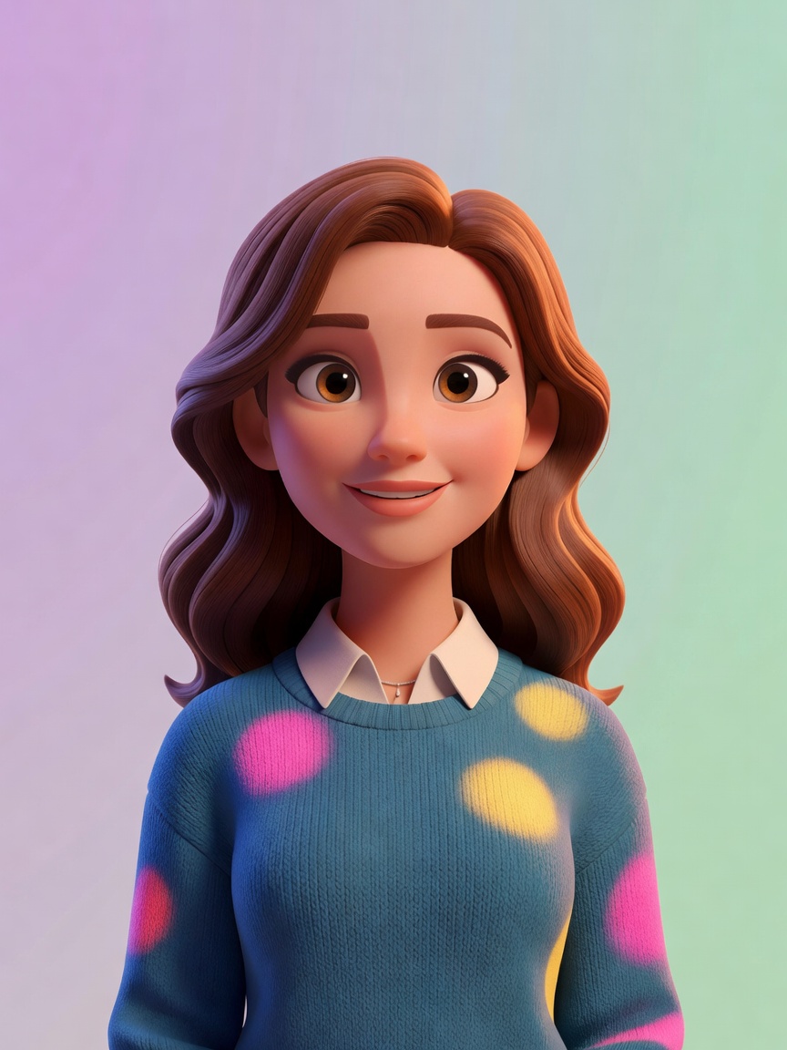 Lena Anderson cartoon character portrait