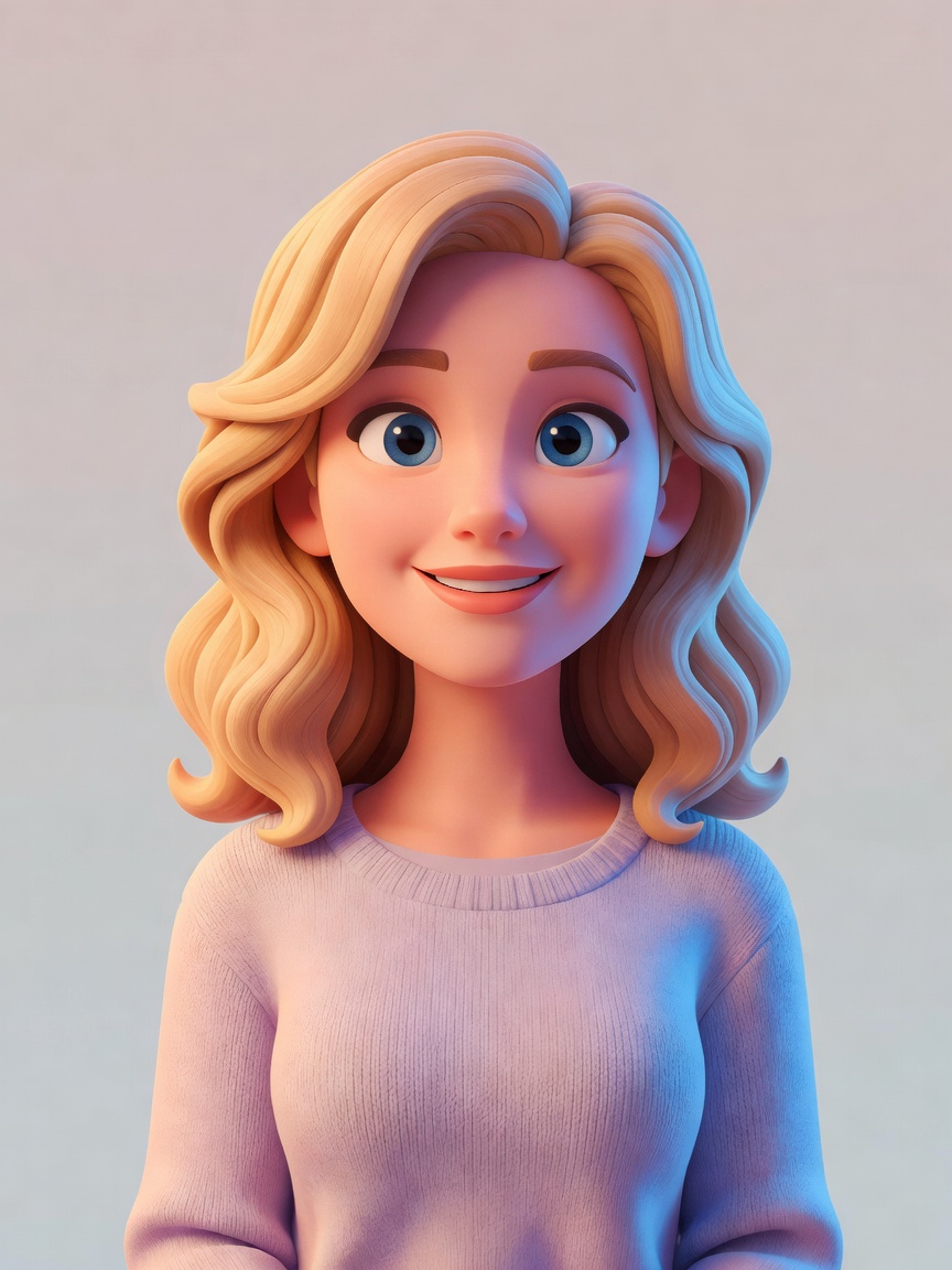 Lena Paul cartoon character portrait