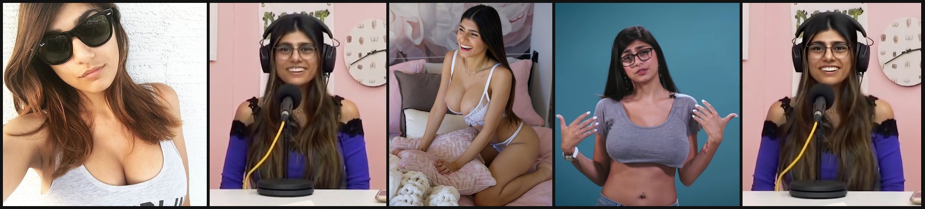 Mia Khalifa photo collage (CC / public domain)