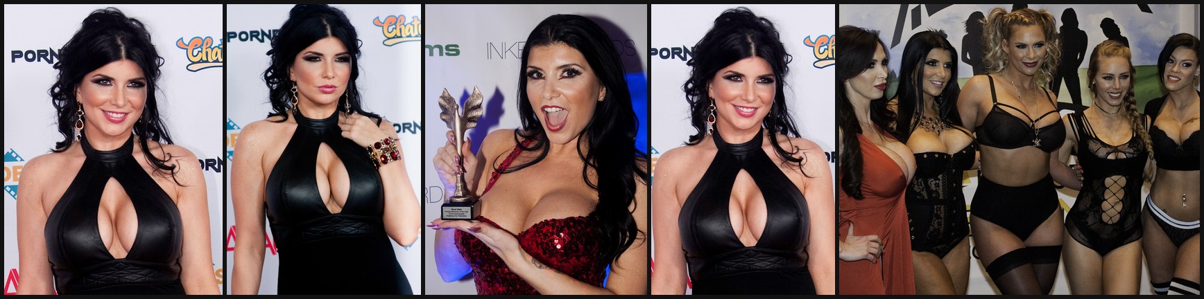 Romi Rain photo collage (CC / public domain)