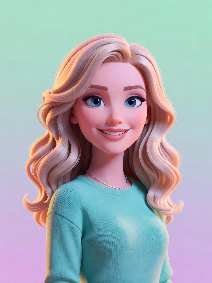 Savannah Bond cartoon character portrait