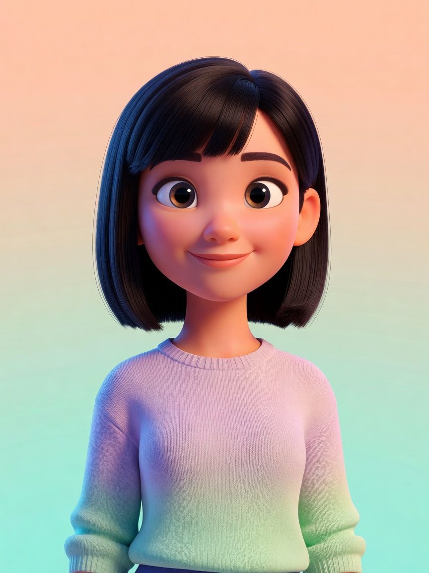 Vina Sky cartoon character portrait
